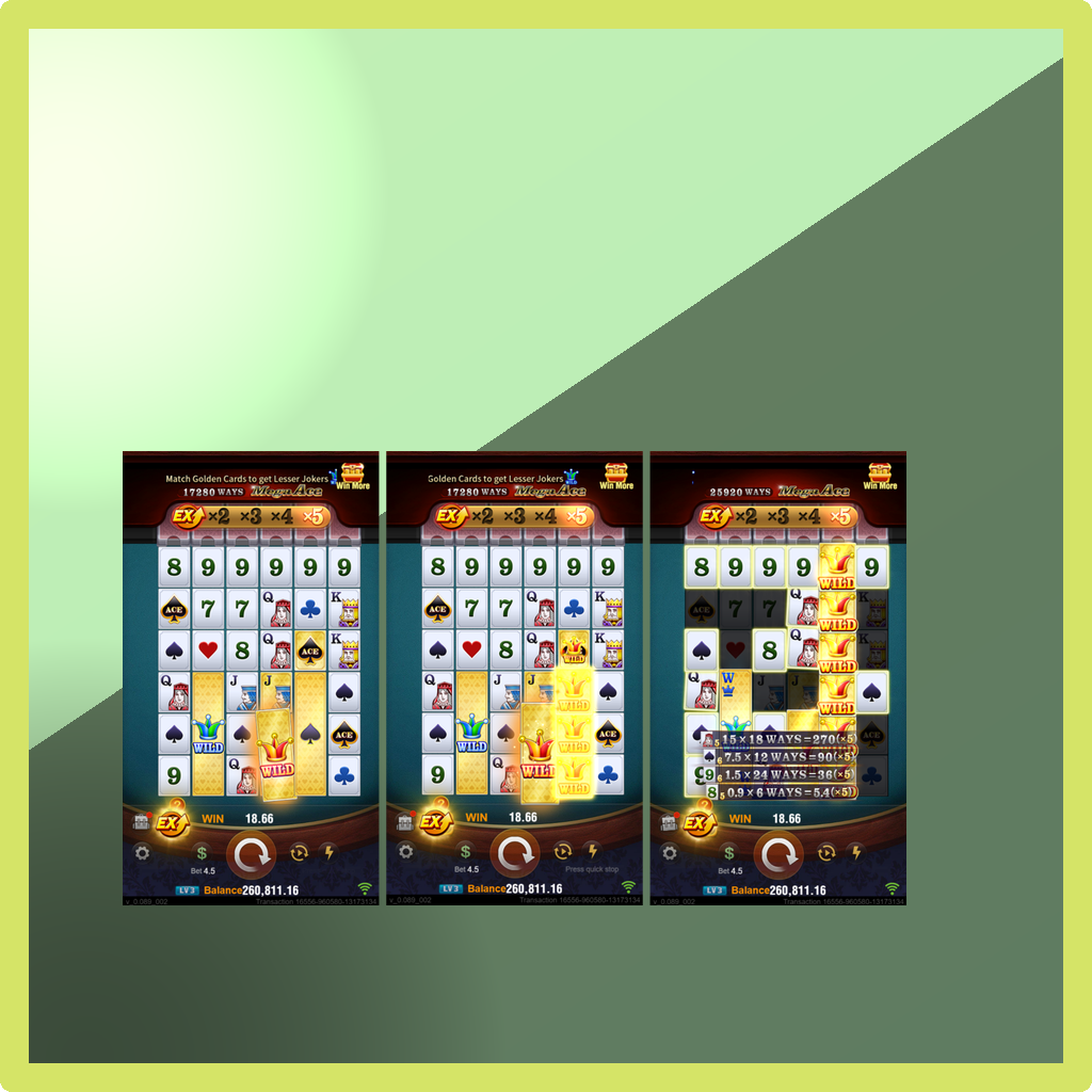 Mega Ace · Giao diện ứng dụng EE88